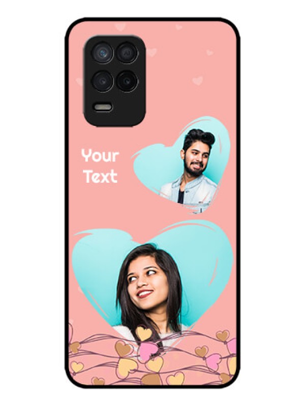 Custom Realme 9 5G Custom Metal Phone Case - Love Doodle Design