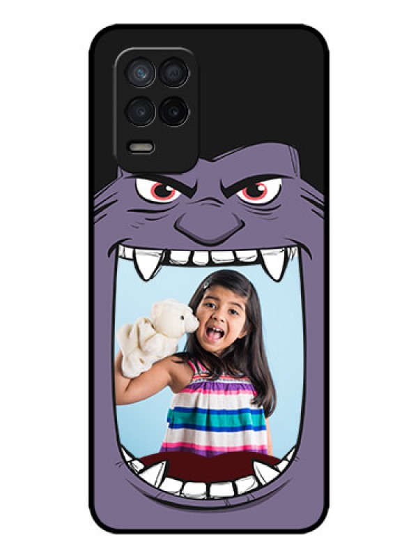 Custom Realme 9 5G Custom Metal Phone Case - Angry Monster Design