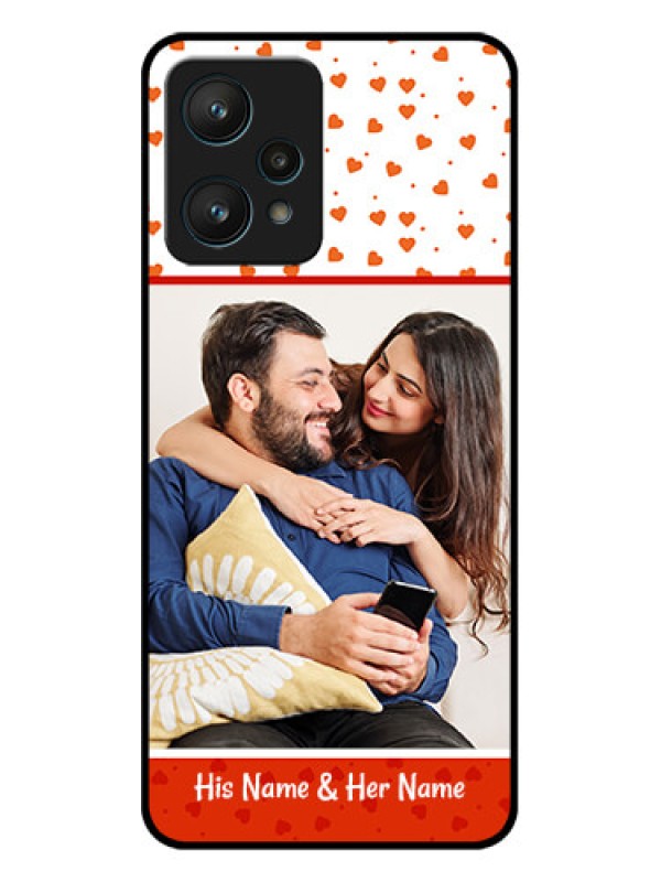 Custom Realme 9 Pro 5G Custom Metal Phone CaseOrange Love Symbol Design