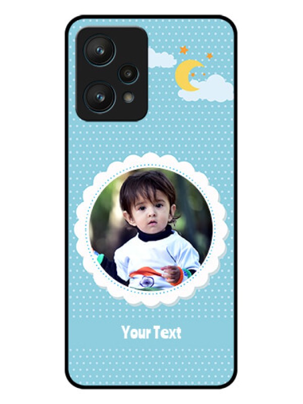 Custom Realme 9 Pro 5G Custom Metal Phone CaseViolet Pattern Design