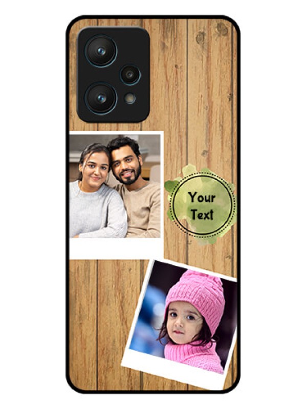 Custom Realme 9 Pro 5G Custom Metal Phone CaseWooden Texture Design
