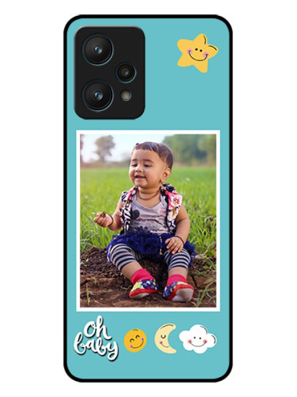 Custom Realme 9 Pro 5G Custom Metal Phone CaseSmiley Kids Stars Design