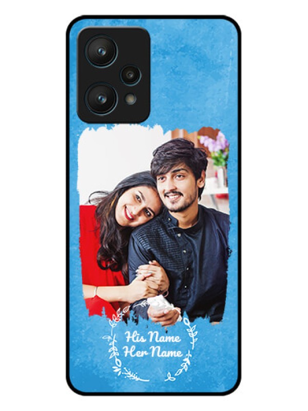 Custom Realme 9 Pro 5G Custom Metal Phone CaseBlue Color Vintage Design