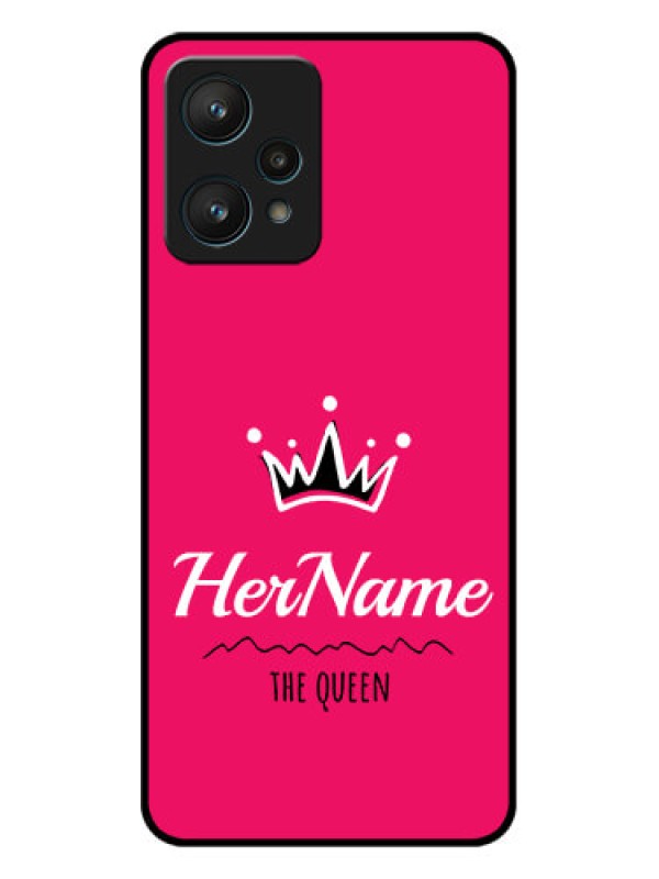 Custom Realme 9 Pro 5G Custom Metal Phone CaseQueen With Name Design