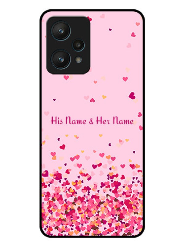 Custom Realme 9 Pro 5G Custom Metal Phone CaseFloating Hearts Design
