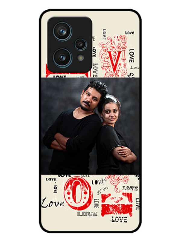 Custom Realme 9 Pro Plus 5G Custom Metal Phone CaseTrendy Love Design Case