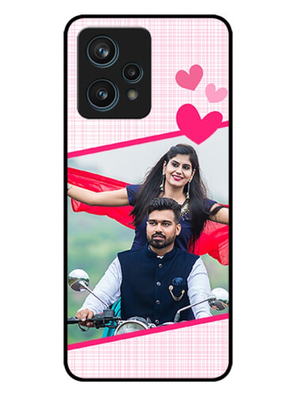 Custom Realme 9 Pro Plus 5G Custom Metal Phone CaseLove Shape Heart Design