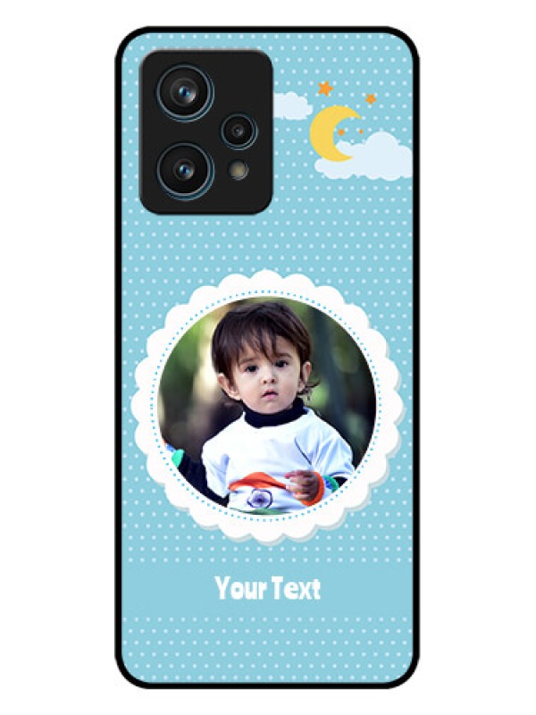 Custom Realme 9 Pro Plus 5G Custom Metal Phone CaseViolet Pattern Design