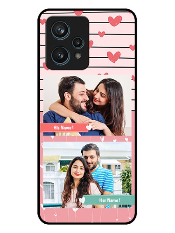 Custom Realme 9 Pro Plus 5G Custom Metal Phone CasePhoto With Heart Design