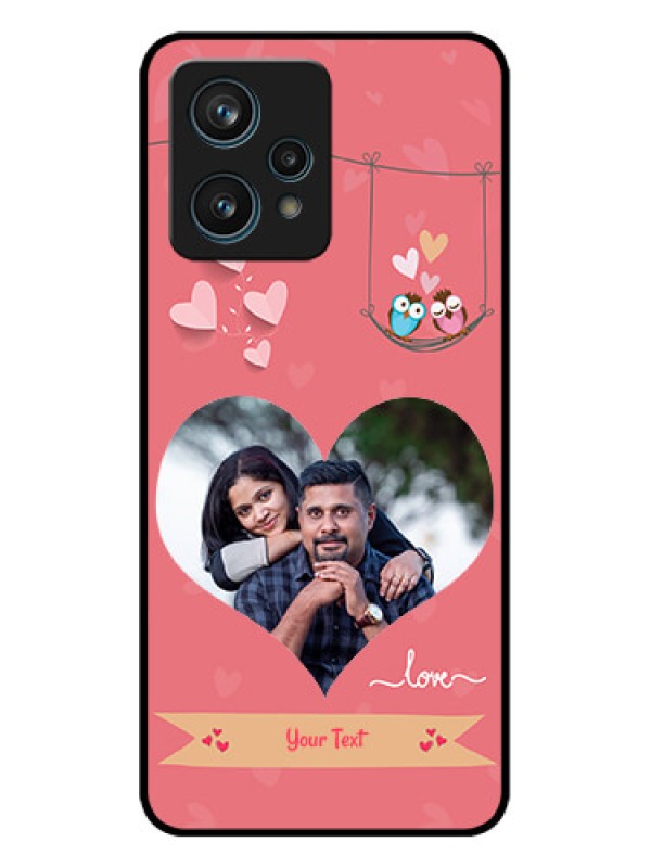 Custom Realme 9 Pro Plus 5G Custom Metal Phone CasePeach Color Love Design