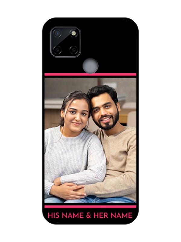 Custom Realme C12 Custom Metal Phone Case - With Add Text Design