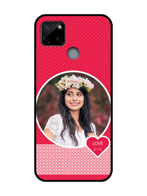 Custom Realme C12 Custom Metal Phone Case - Pink Color Pattern Design