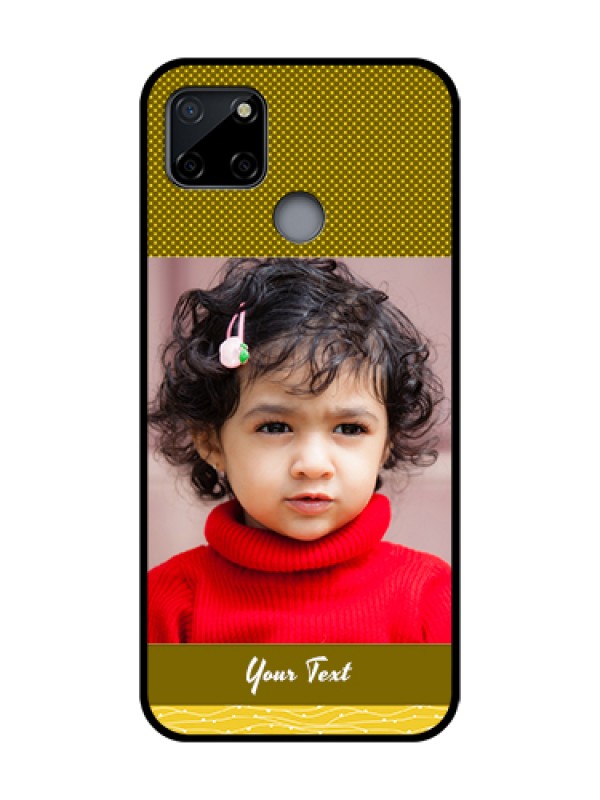 Custom Realme C12 Custom Metal Phone Case - Simple Green Color Design