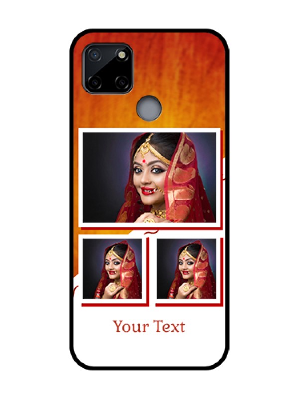 Custom Realme C12 Custom Metal Phone Case - Wedding Memories Design