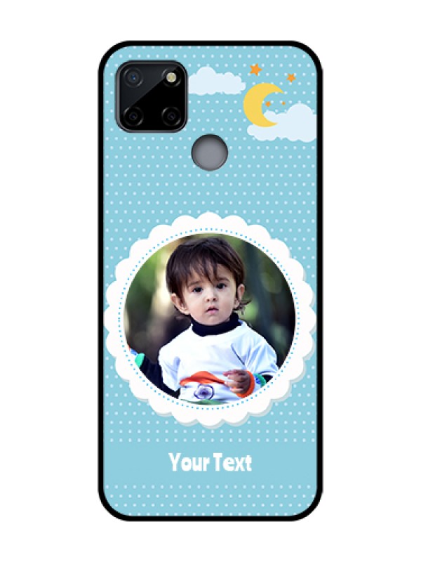 Custom Realme C12 Custom Metal Phone Case - Violet Pattern Design