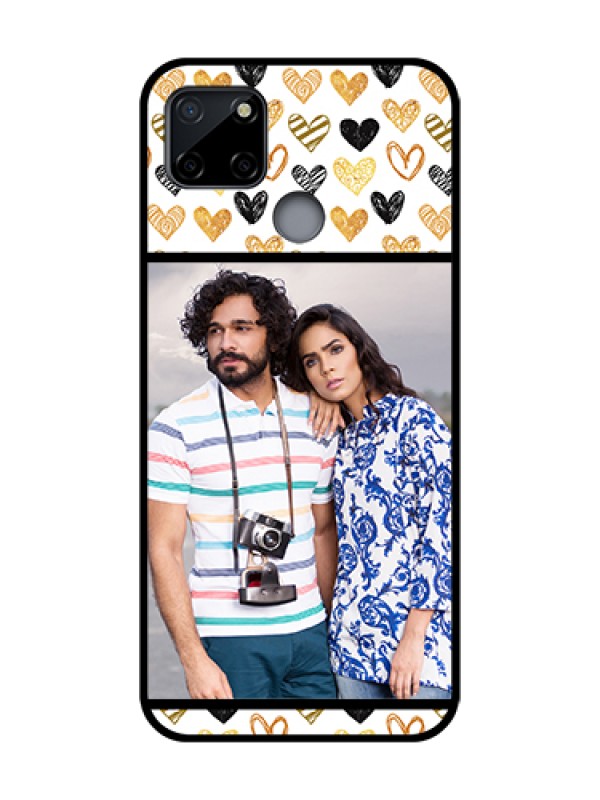 Custom Realme C12 Custom Metal Phone Case - Love Symbol Design