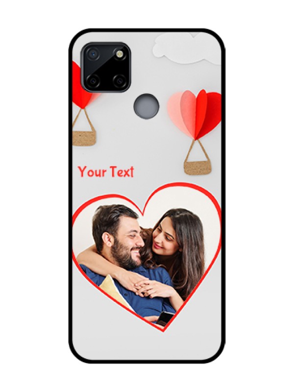 Custom Realme C12 Custom Metal Phone Case - Parachute Love Design