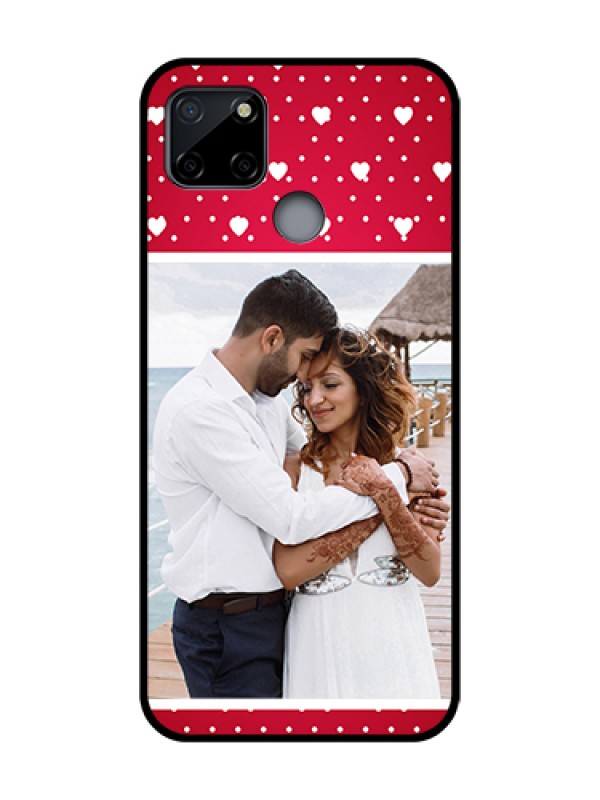 Custom Realme C12 Custom Metal Phone Case - Hearts Mobile Case Design