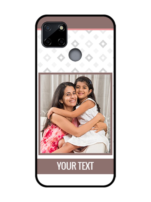 Custom Realme C12 Custom Metal Phone Case - Simple Diamond Design