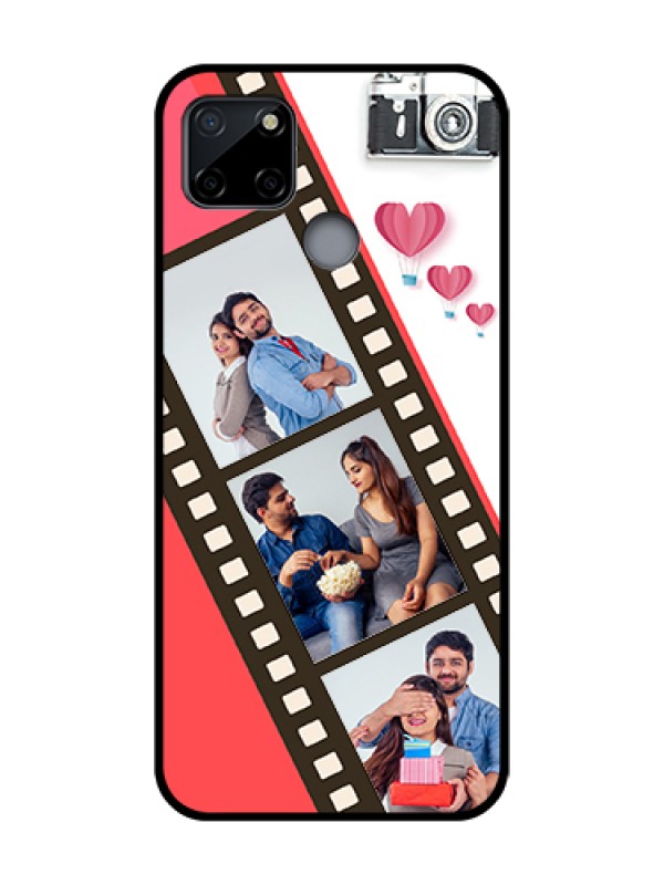 Custom Realme C12 Custom Metal Phone Case - 3 Image Holder With Film Reel