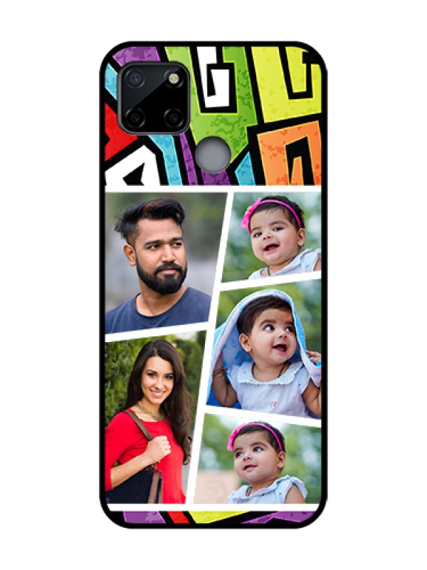 Custom Realme C12 Custom Metal Phone Case - Graffiti Pattern Design