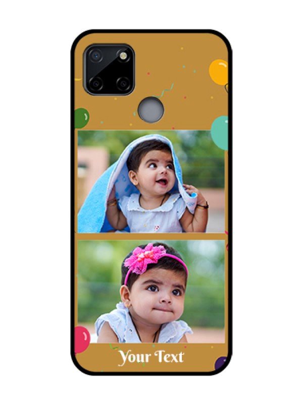 Custom Realme C12 Custom Metal Phone Case - Image Holder With Birthday Celebrations Design