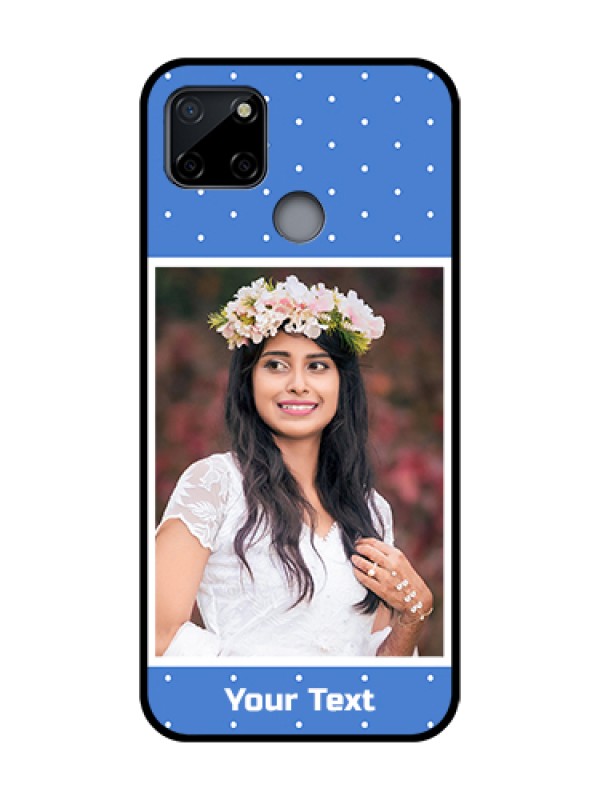Custom Realme C12 Custom Metal Phone Case - Polka Dots Design
