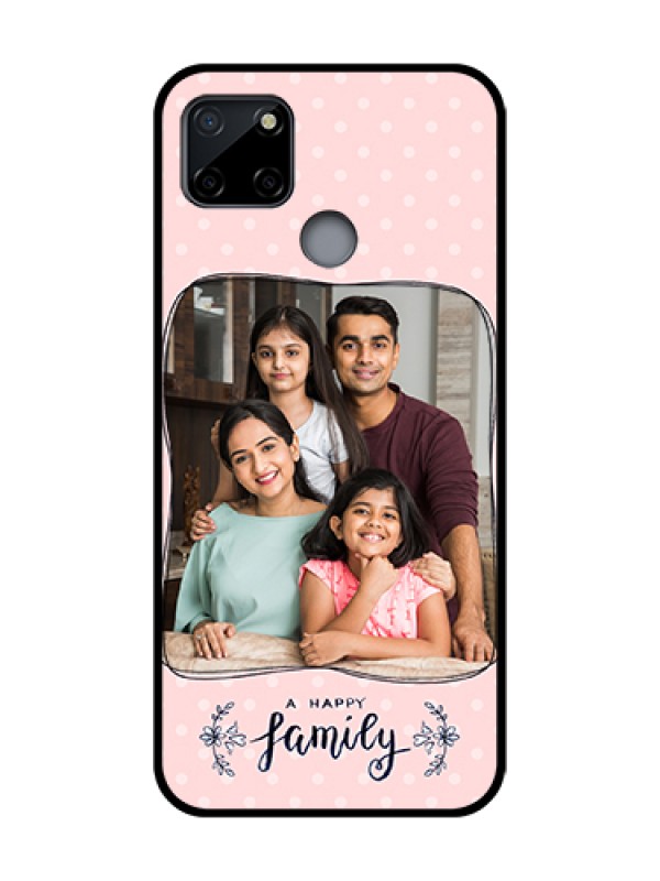Custom Realme C12 Custom Metal Phone Case - Family With Dots Design