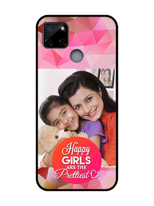 Custom Realme C12 Custom Metal Phone Case - Abstract Triangle Design