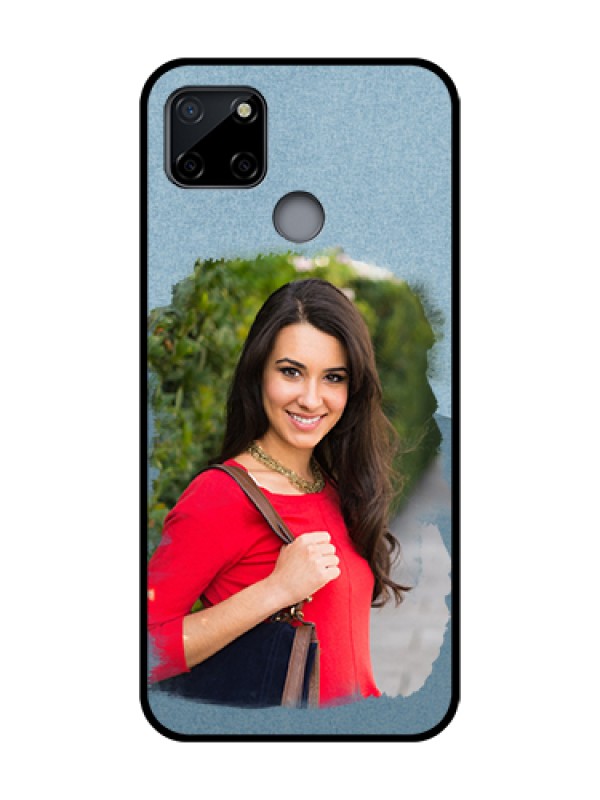 Custom Realme C12 Custom Metal Phone Case - Grunge Line Art Design