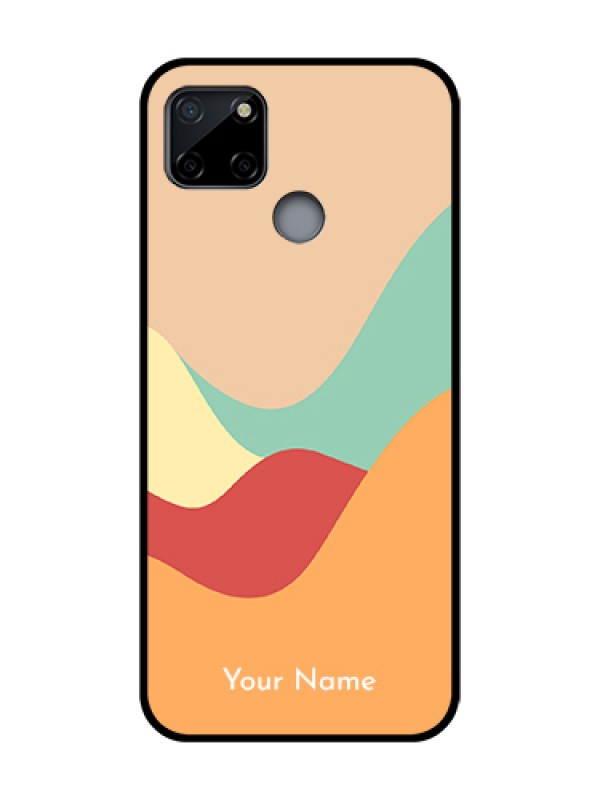 Custom Realme C12 Custom Metal Phone Case - Ocean Waves Multi - Colour Design