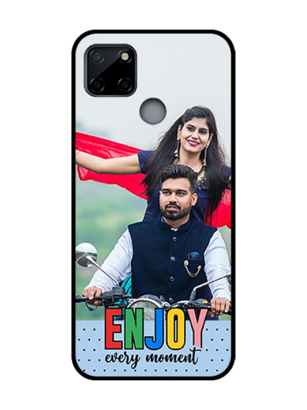Custom Realme C12 Custom Metal Phone Case - Enjoy Every Moment Design