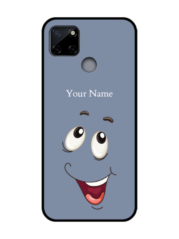 Custom Realme C12 Custom Metal Phone Case - Laughing Cartoon Face Design