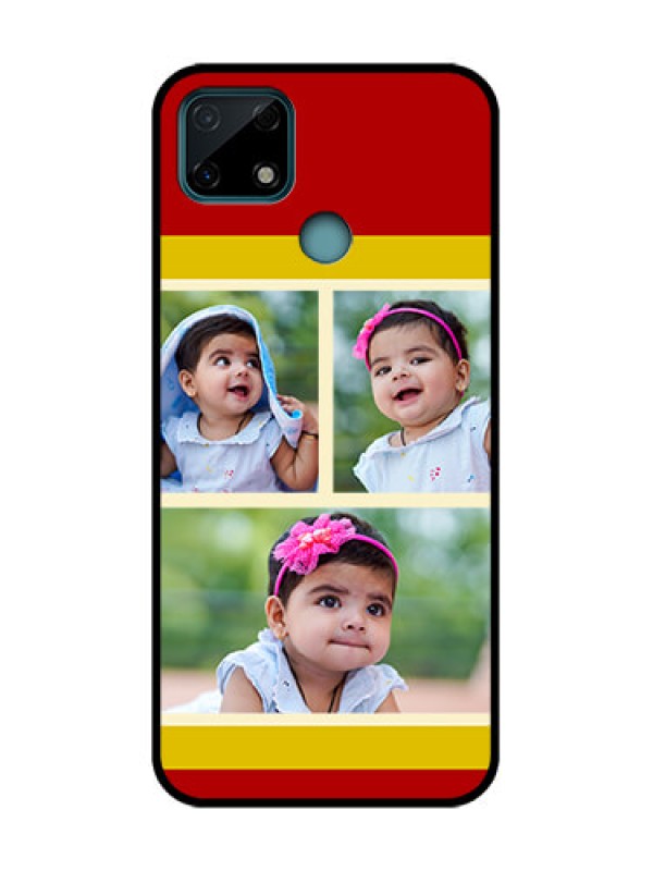Custom Realme C25 Custom Metal Phone Case - Multiple Pic Upload Design