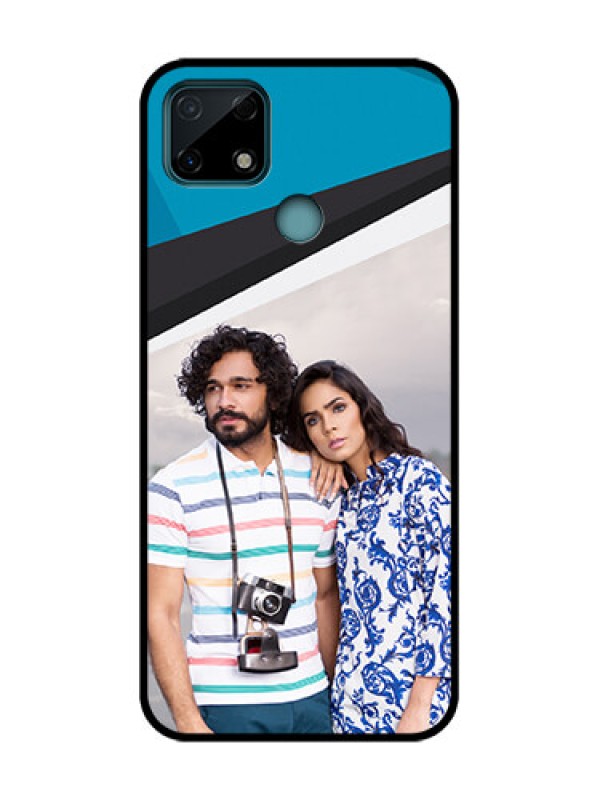 Custom Realme C25 Custom Metal Phone Case - Simple Pattern Photo Upload Design