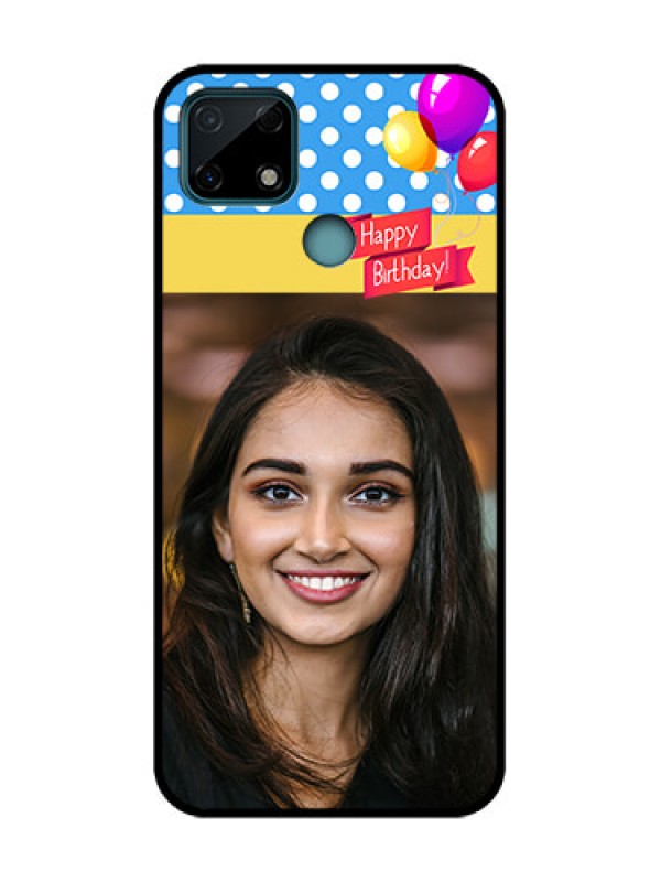 Custom Realme C25 Custom Metal Phone Case - Happy Birthday Design
