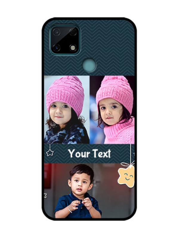 Custom Realme C25 Custom Metal Phone Case - Hanging Stars Design