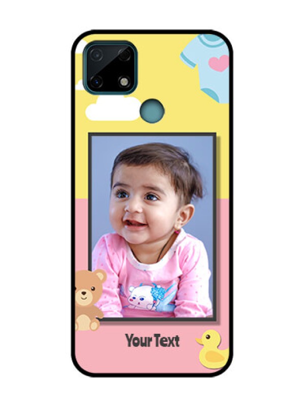 Custom Realme C25 Custom Metal Phone Case - Kids 2 Color Design