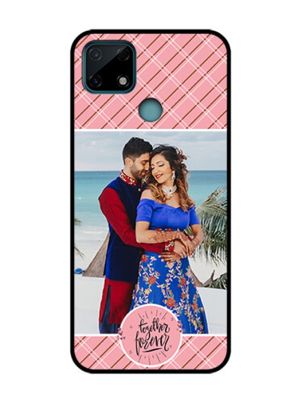 Custom Realme C25 Custom Metal Phone Case - Together Forever Design