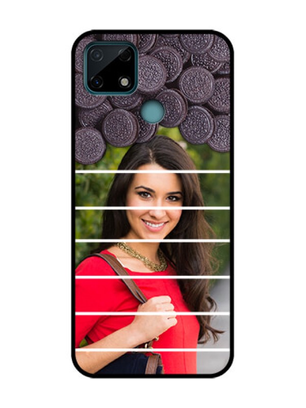 Custom Realme C25 Custom Metal Phone Case - With Oreo Biscuit Design