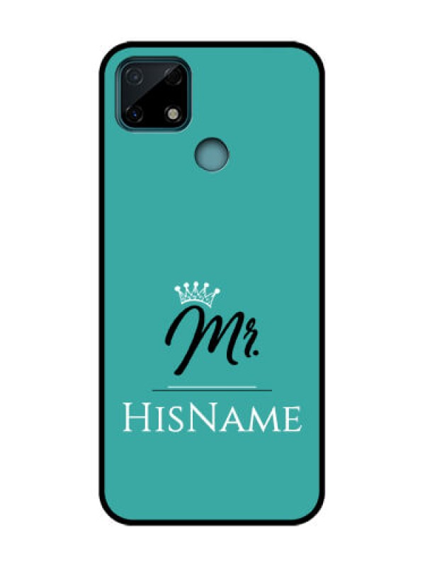 Custom Realme C25 Custom Metal Phone Case - Mr With Name Design