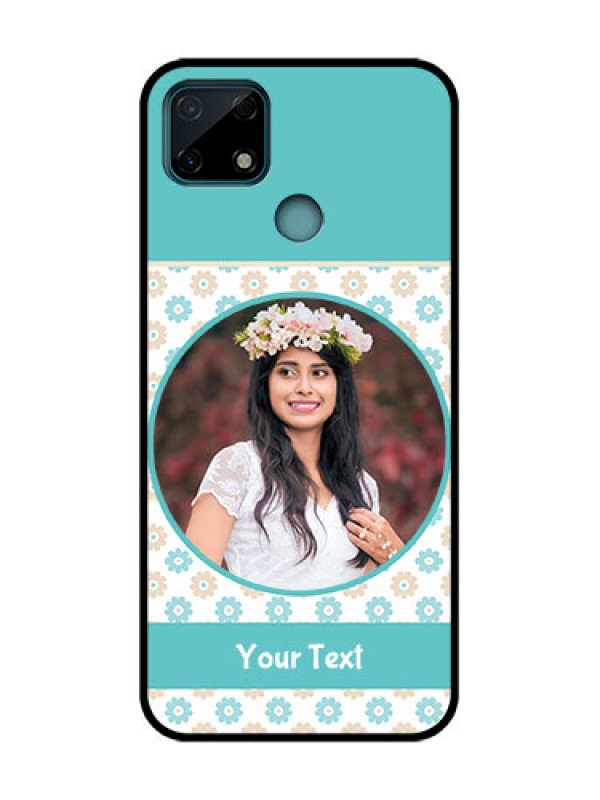 Custom Realme C25s Custom Metal Phone Case - Beautiful Flowers Design