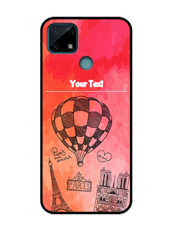 Custom Realme C25s Custom Metal Phone Case - Paris Theme Design