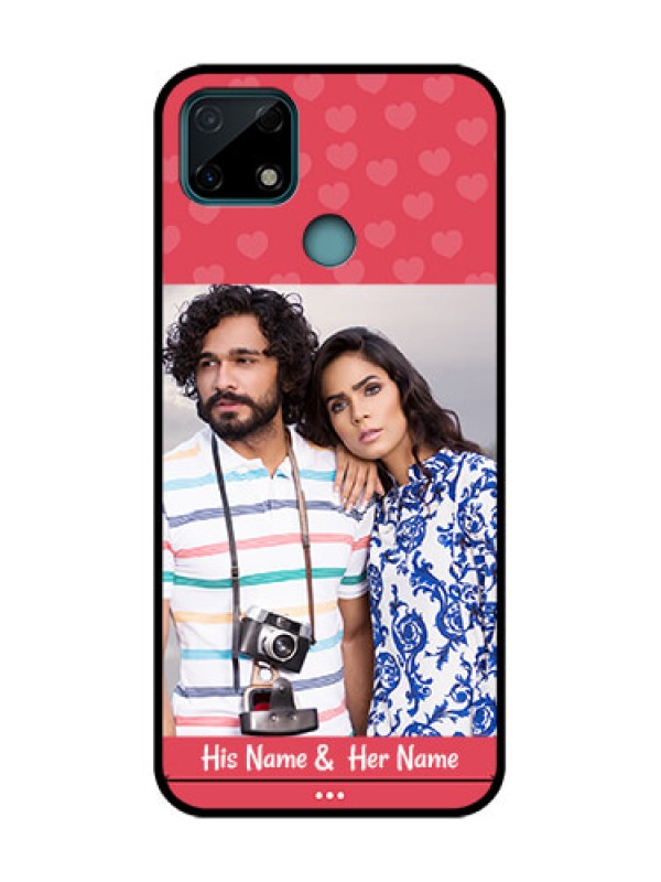 Custom Realme C25s Custom Metal Phone Case - Simple Love Design