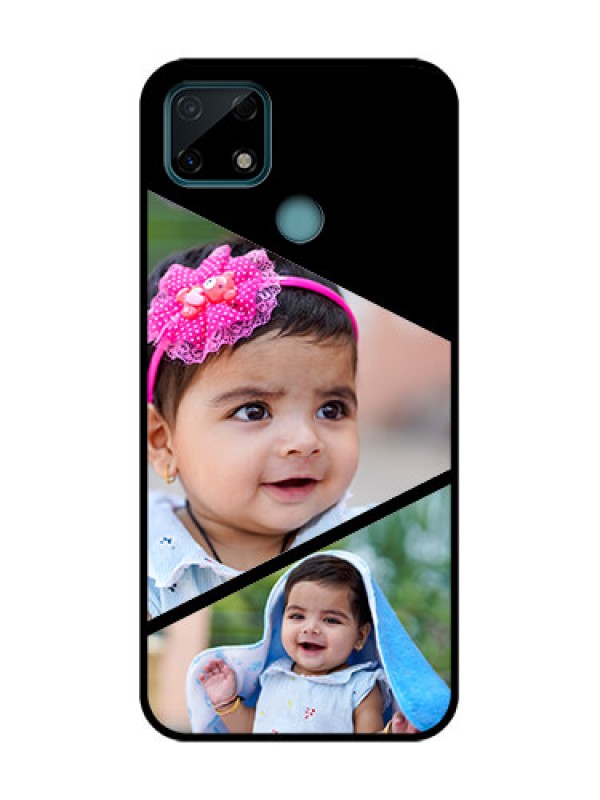 Custom Realme C25s Custom Metal Phone Case - Semi Cut Design