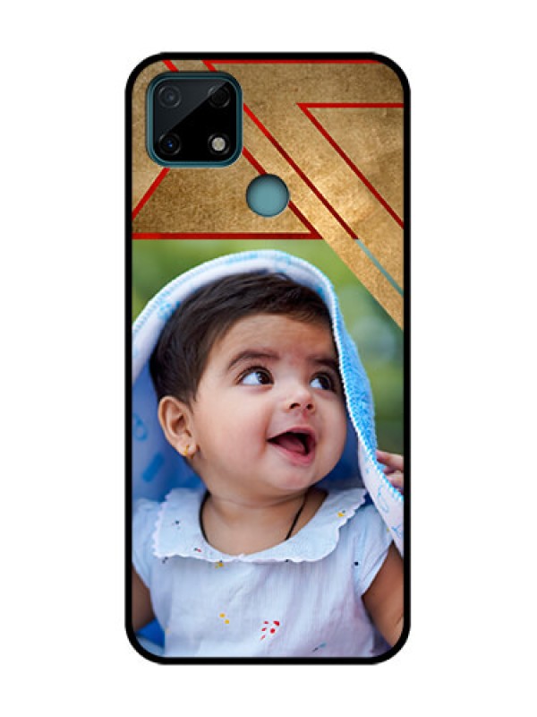 Custom Realme C25s Custom Metal Phone Case - Gradient Abstract Texture Design