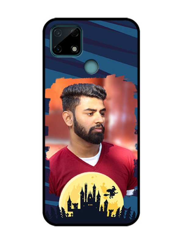 Custom Realme C25s Custom Metal Phone Case - Halloween Witch Design