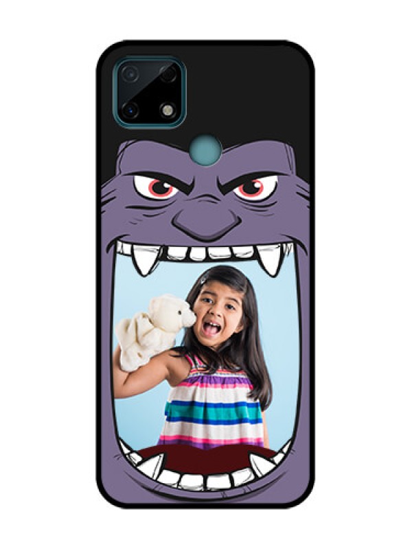 Custom Realme C25s Custom Metal Phone Case - Angry Monster Design