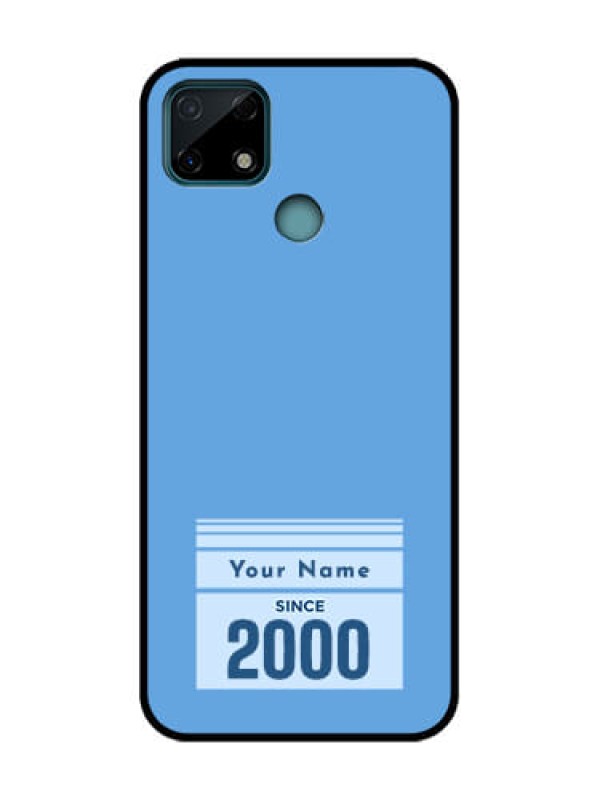 Custom Realme C25s Custom Metal Phone Case - Custom Year Of Birth Design