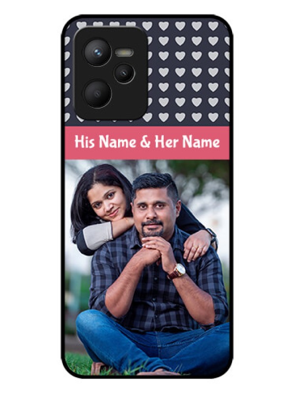 Custom Realme C35 Custom Metal Phone CaseLove Symbols Design